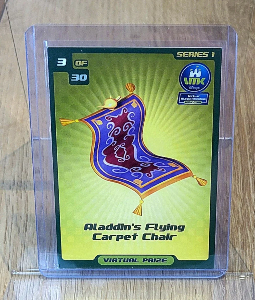 Virtual Magic Kingdom VMK Disney Aladdin's Flying Carpet Chair